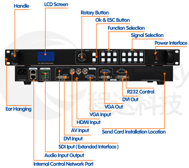 high quality commercial advertising led video wall display controller lvp603 updated version lvp613 led video processor