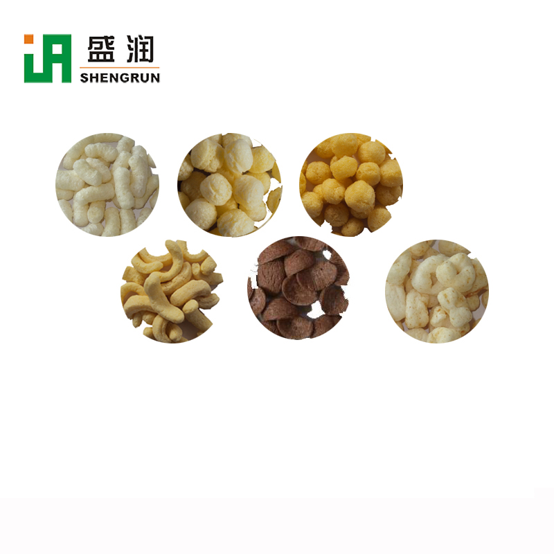 automatic corn puffed snack food processing line