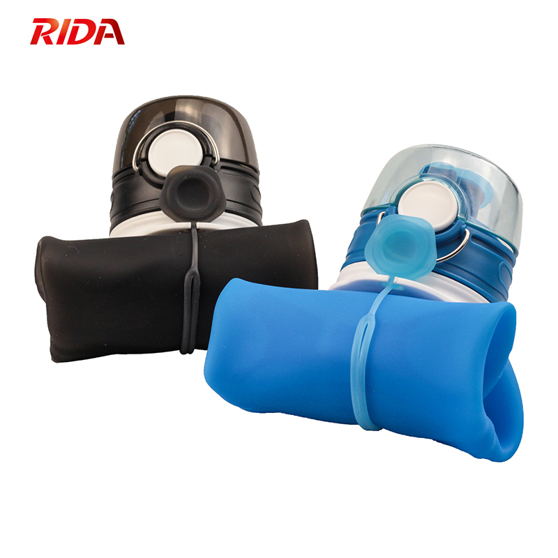 silicone water bottle travel sport bottle