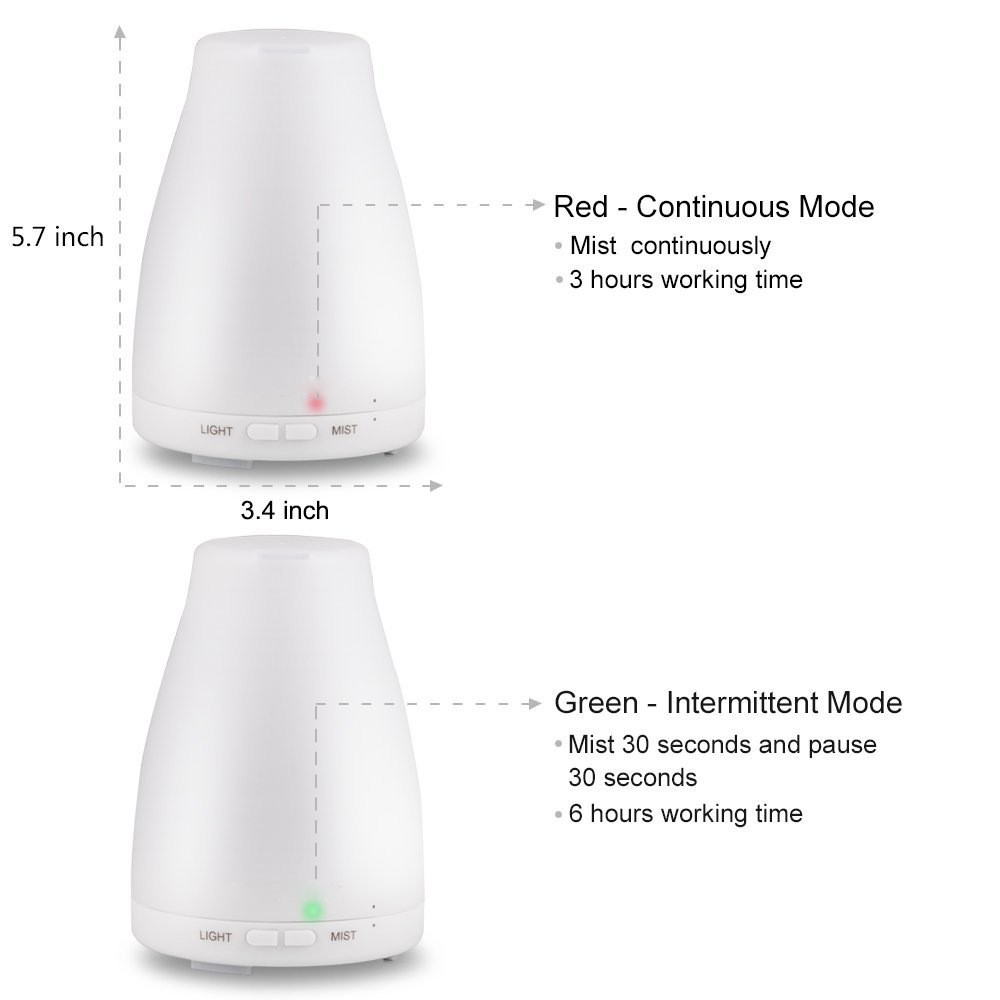 Wholesale Portable Ultrasonic Cool Mist Air Humidifier Aromatherapy Essential Oil Diffuser