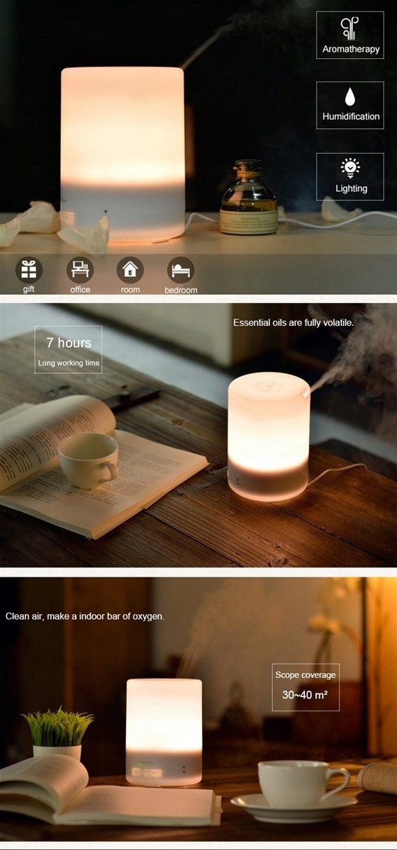 300ml Ultrasonic Aroma Essential Oil Diffuser Mist Humidifier Private Label
