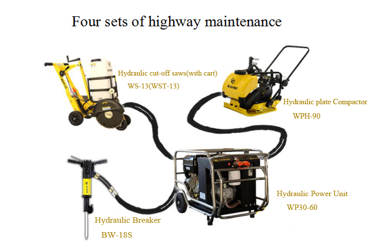 Portable hand held hydraulic Pavement rock breaker for sale