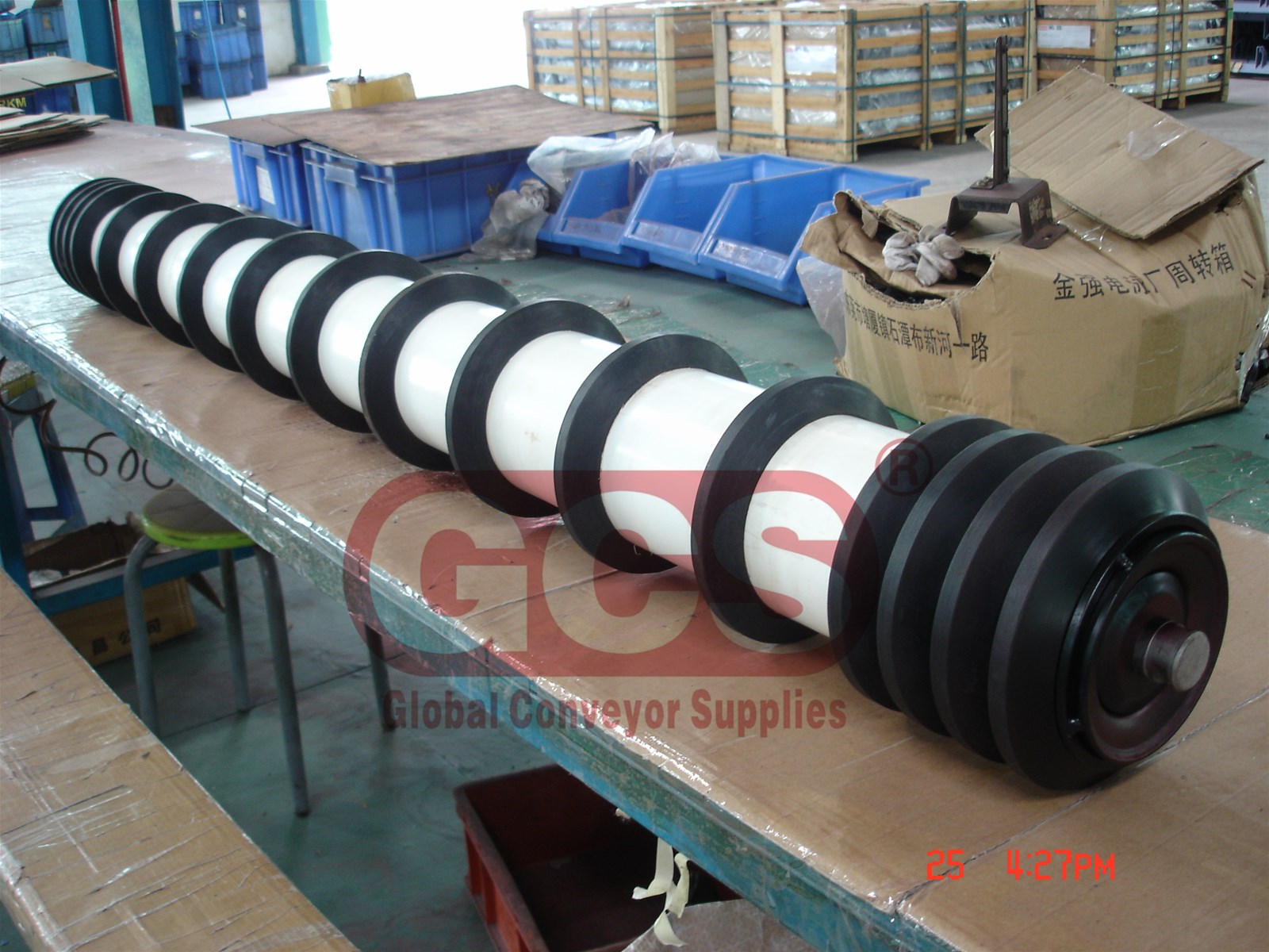 China Supplies Belt Conveyor Mesh rubber disc cleaaning return idler