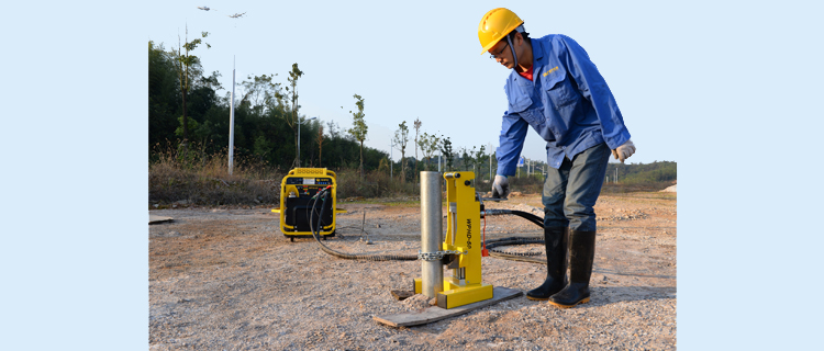 Portable Handheld Hydraulic concrete Pile Post Puller machine