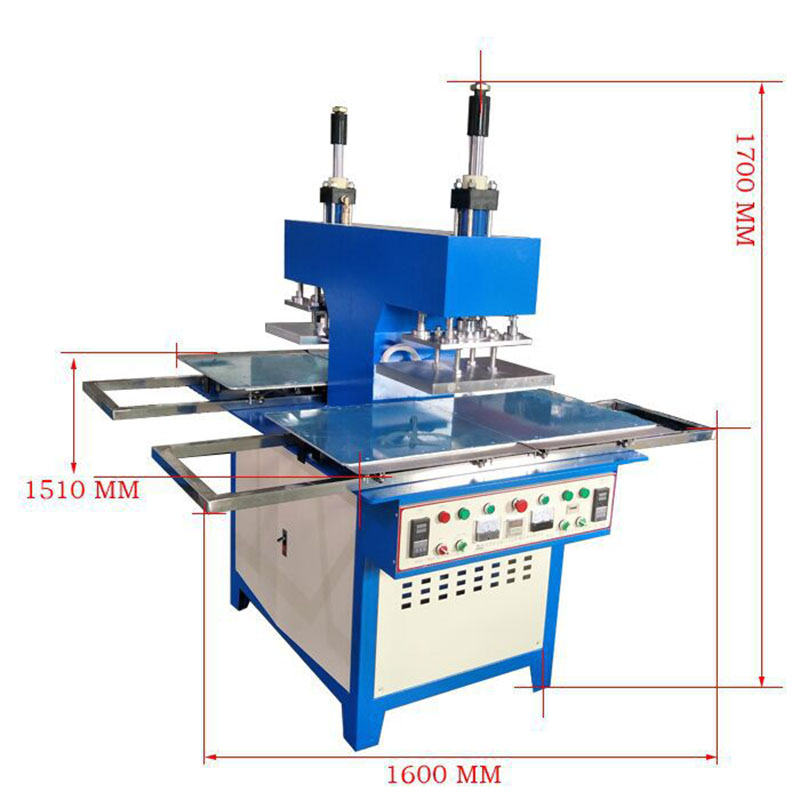 silicone trademark embossing machine onto fabrics