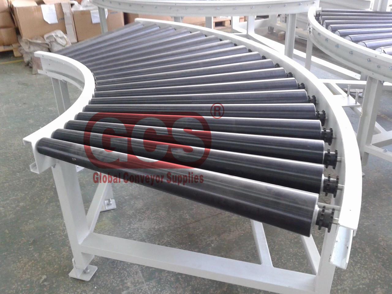 logistics light duty roller conveyor line machineTransmission line turn road