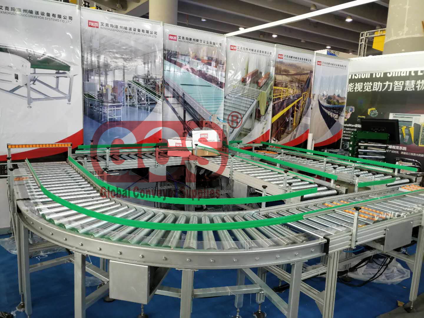 logistics light duty roller conveyor line machineTransmission line turn road