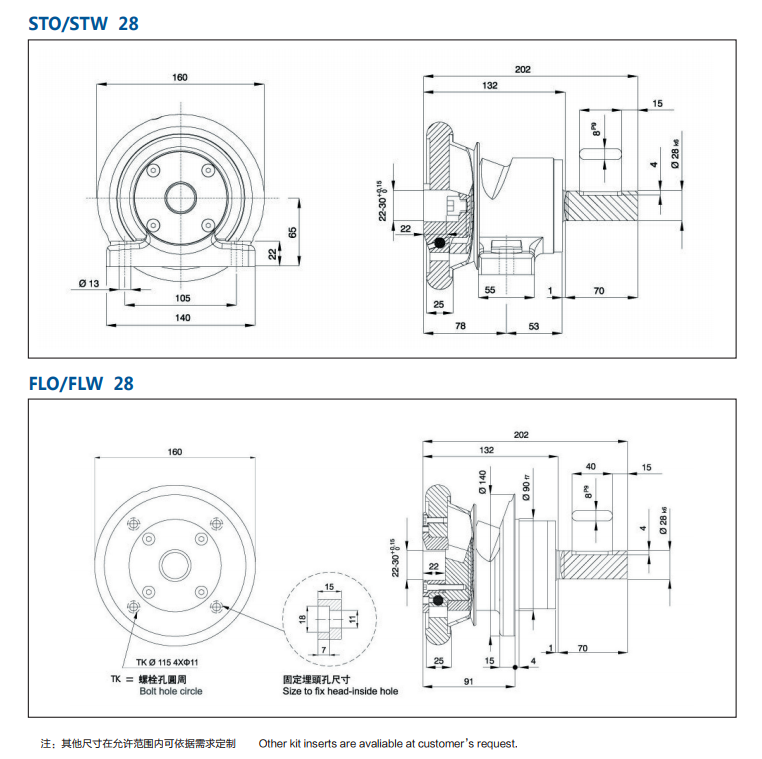 Flange type ang pedestal type safety chuckModel 28