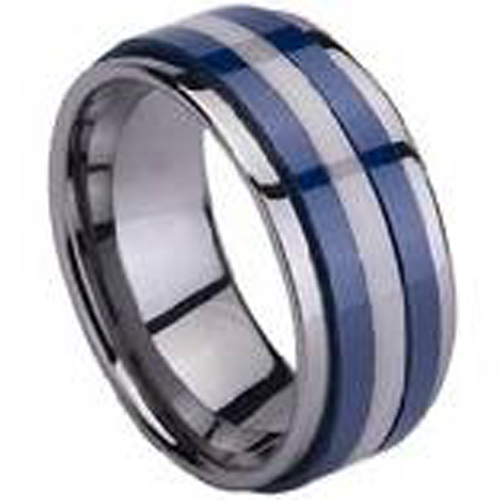 Tungsten Carbide Ring With Ceramic