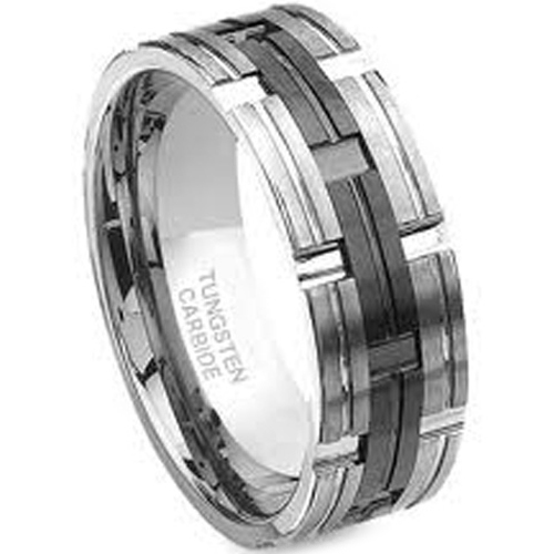 Tungsten Carbide Ring With Ceramic