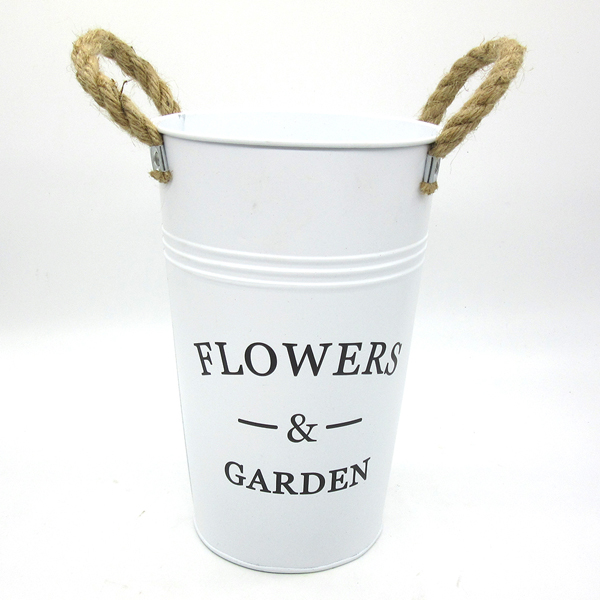 zinc sheet material flower container for home garden deco