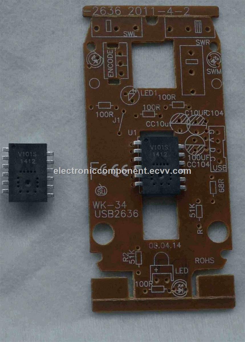 Wired mouse IC V101S KA2 USB interface DIP12L 36 buttons DPI 40080012001600