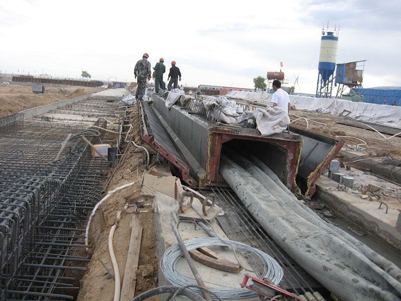 inflated rubber balloon used for culvert drainage sewage construction