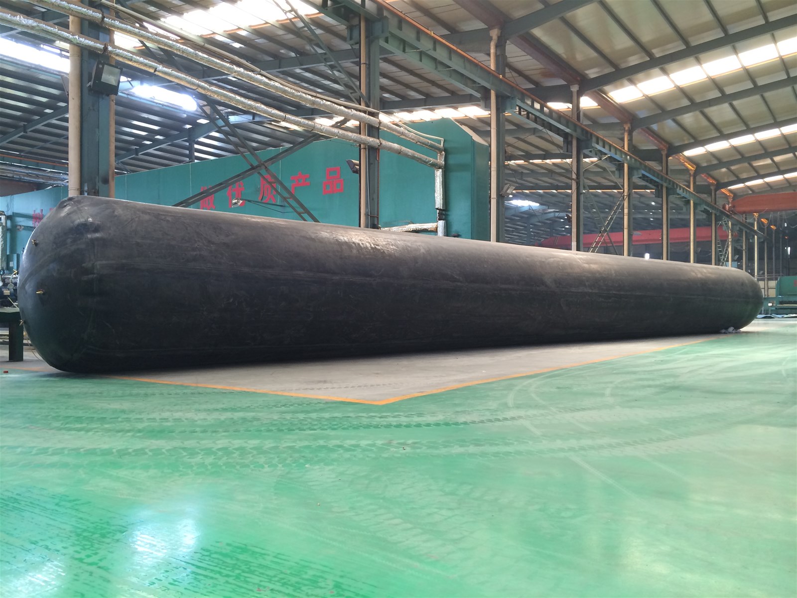 inflated rubber balloon used for culvert drainage sewage construction