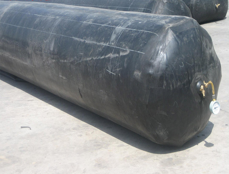 inflated rubber balloon used for culvert drainage sewage construction