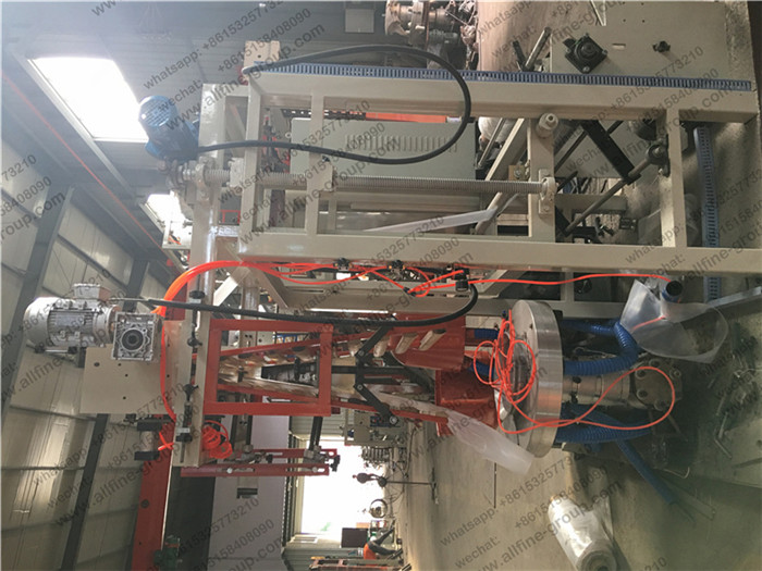 HDPE LDPE Plastic Blown Film Machine 45mm Screw Diameter Improved Production Capacity