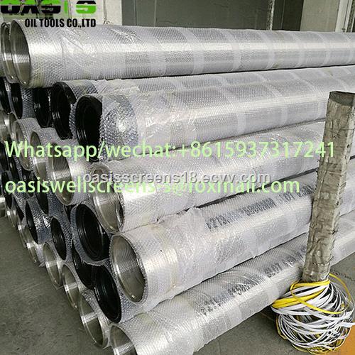 13 38 Stainless Steel 304L Reinforced Wire Wrapped Well Screens for Borehole Drilling