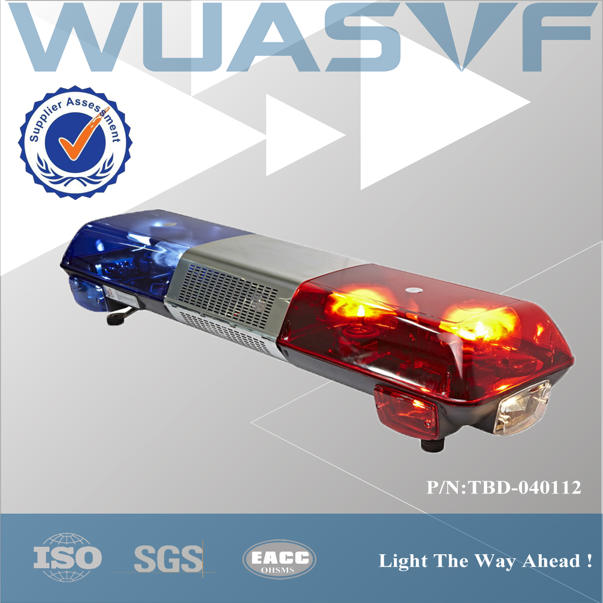 CE proved halogen lamp lightbar TBD040112 type