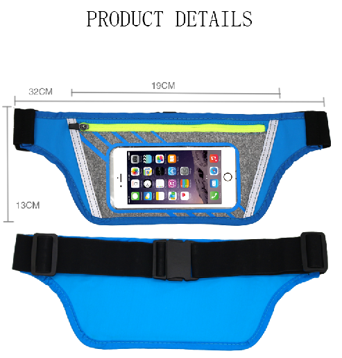 New Fashion TochScreen Waist Bg Outdoor Sports Waterproof Breathable Bag