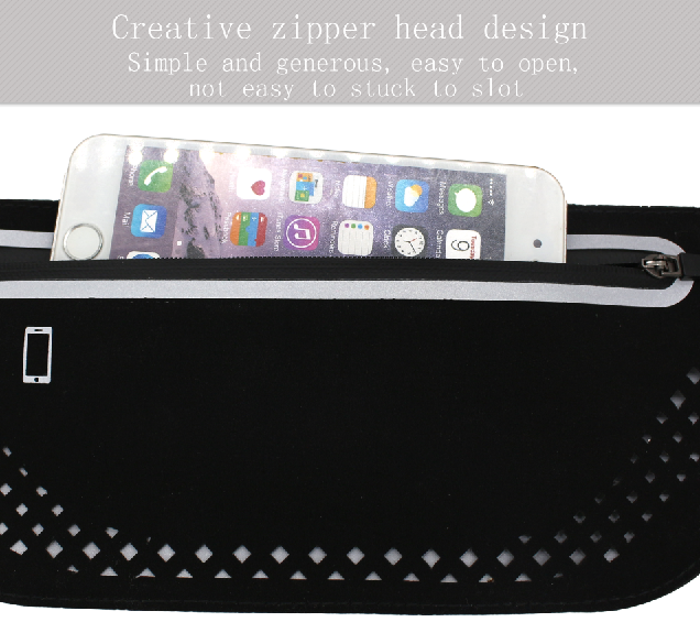 Night Running Reflective Bag Waterproofing Sports Waist Bag