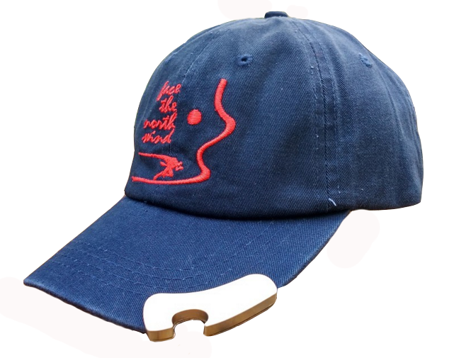 Unstructured brand Beer bottle opener baseball Hat Solid blue baseball cap ripstop hat