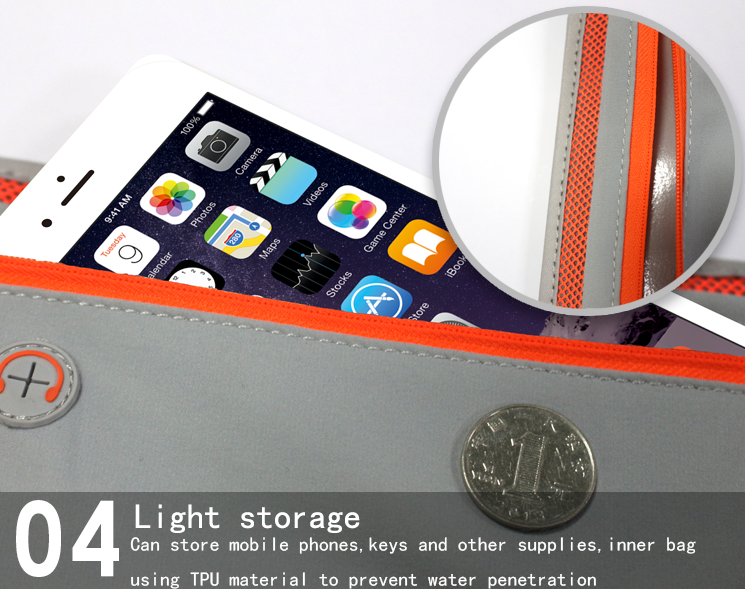 Fashion Sports Waist Bag Outdoor Waterproof Mobile Phone Purse Bag