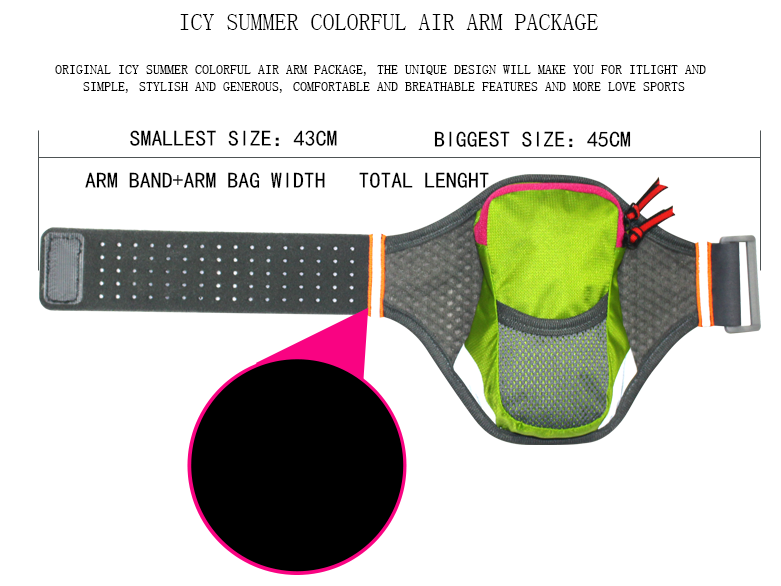 New Sport Arm Band Outdoor Running Mobile Phone Arm Bag
