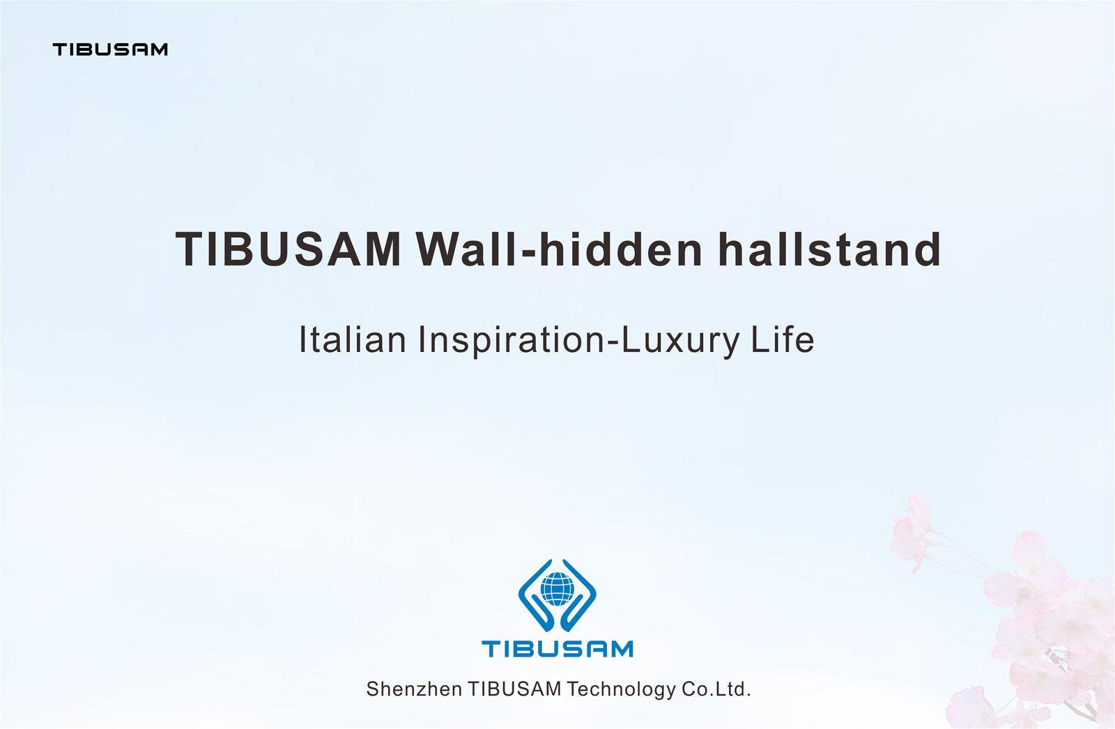 TIBUSAM Wallhidden hallstand Storage artifact