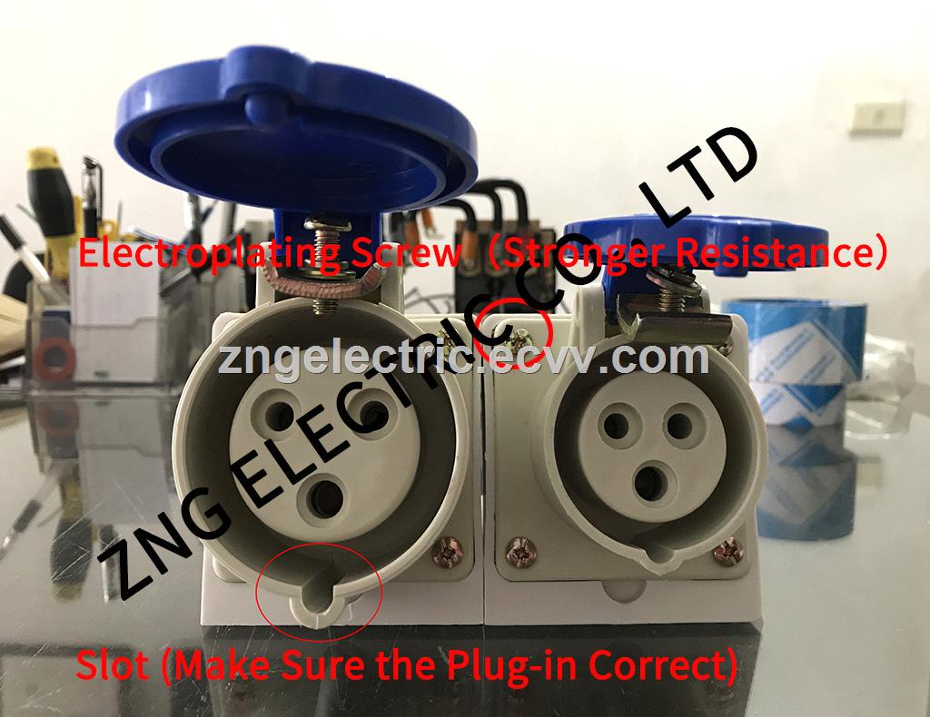 Industrial Socket 16A3P IP44 Splashproof