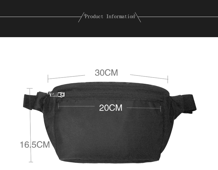 New Sports Oxford Fabric Waterproof High Capacity Portable Waist Bag