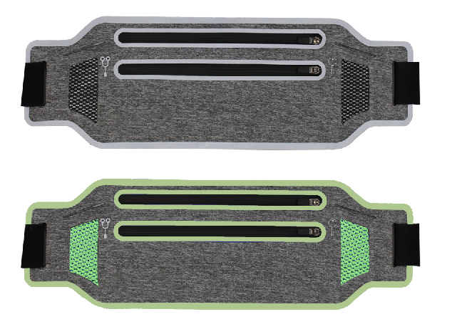 Ultrathin Lycra Waterproof Outdoor Sports Running Music Men and Women Portable Waist Bag