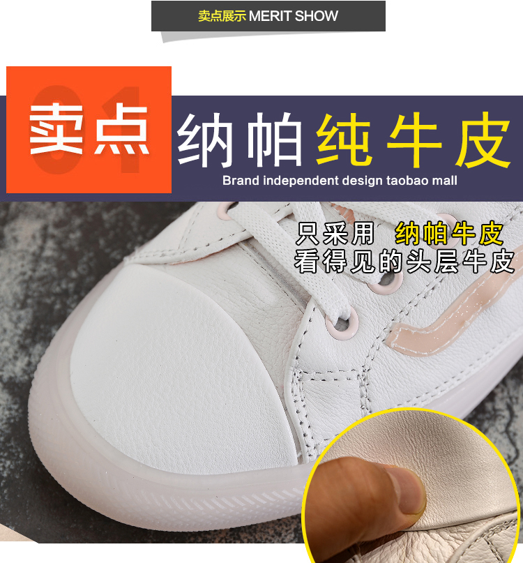 Plus Size 3541 Genuine Leather Women Casual Flat white single Shoes Handsewn SlipOn sports Shoes