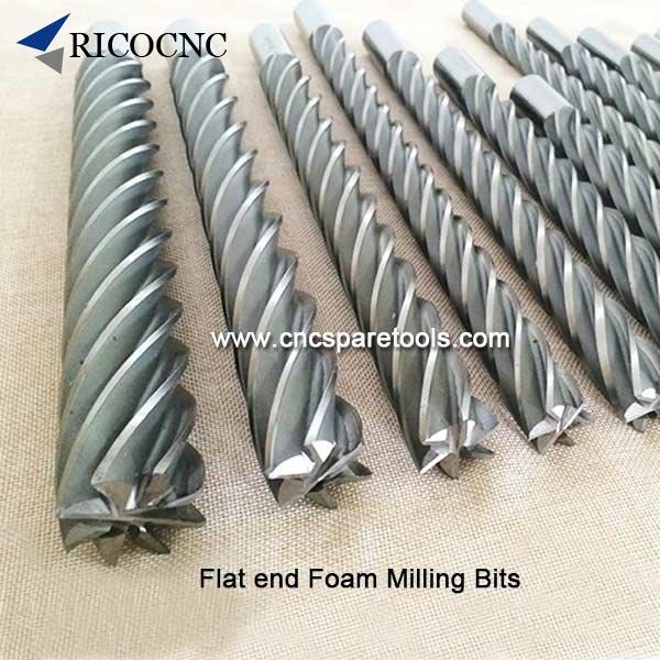 Long Foam Cutting Tools EPS Foam Milling Router Bits Ball End and Flat End