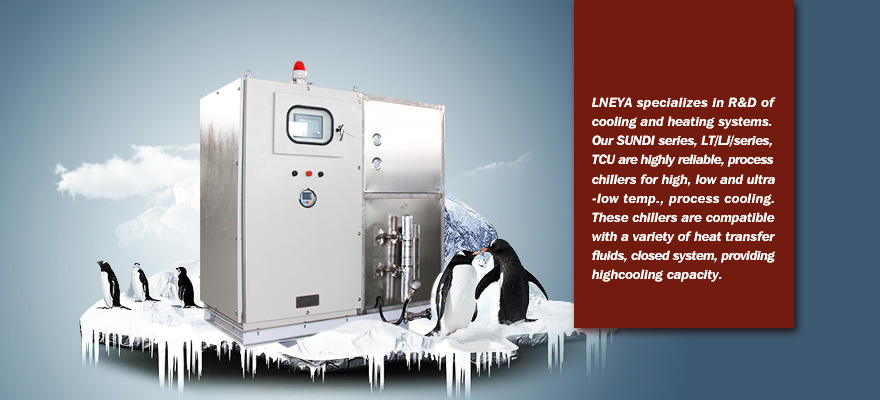 Screw chiller for liquid rapid cooling