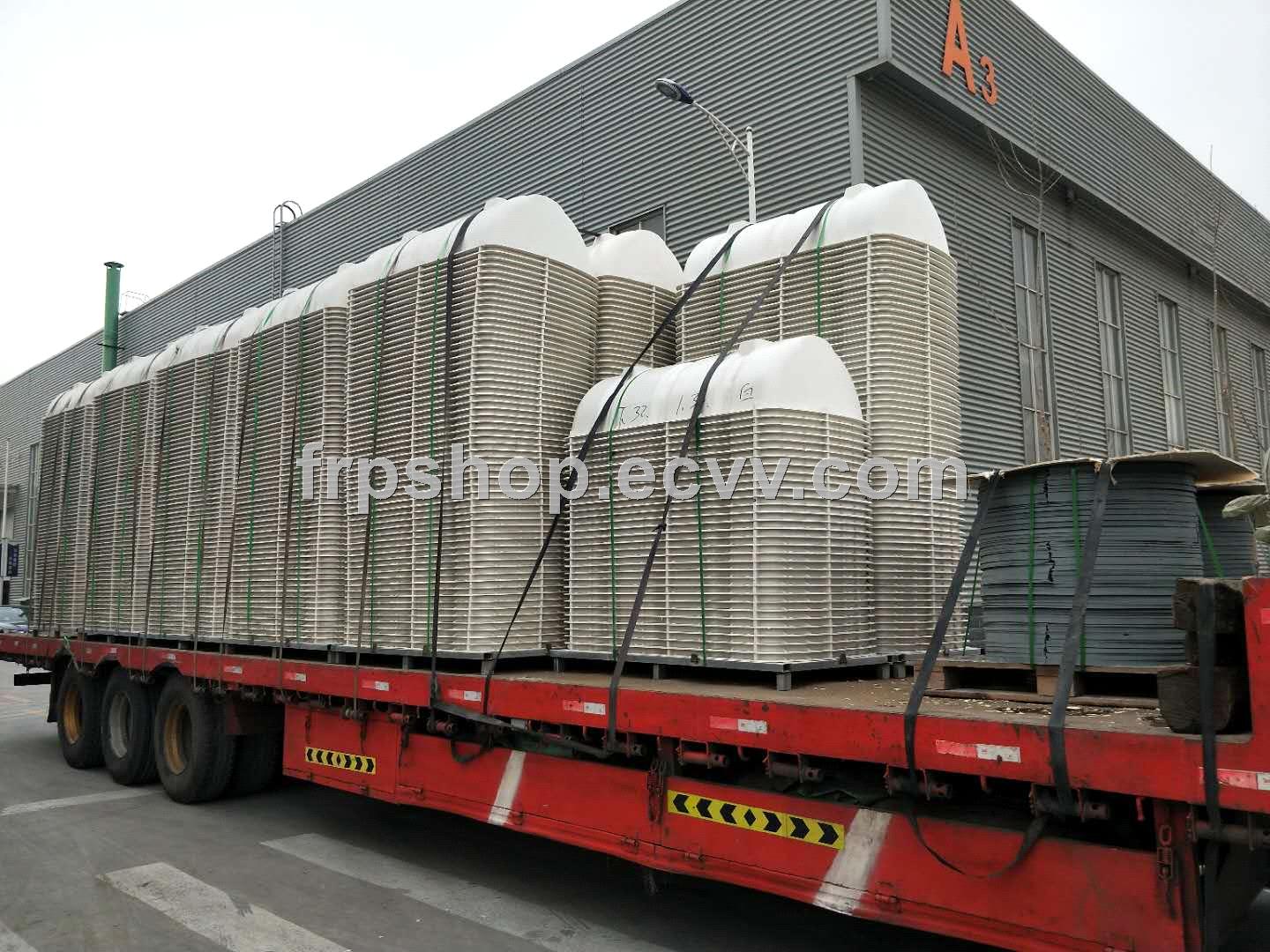 05m3100m3 FRP SMC septic tank for toilet wastewater treatment