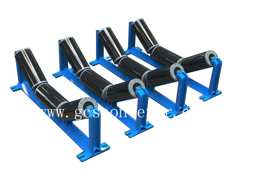 Polyethylene trough type roller setBelt conveyor groove Polyethylene trough type set