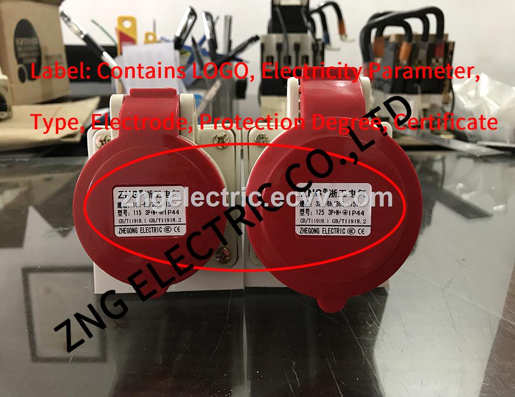 Panel Mount Industrial Socket 16A5P 380V Surface Mount Industrial Socket 16A 3PNPE