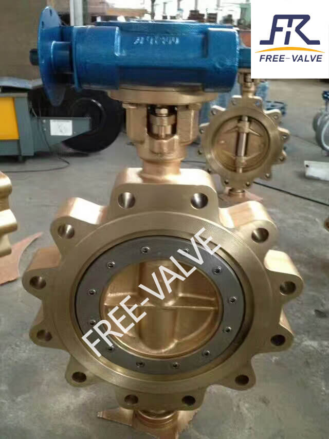 high performance bronze flange butterfly valve