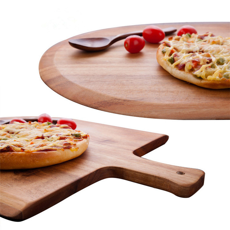 Best Selling Ecofriendly Natural Safety Handmade Wooden Pizza Peel Paddle made in china