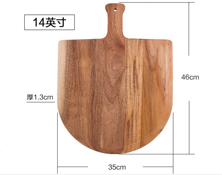 Best Selling Ecofriendly Natural Safety Handmade Wooden Pizza Peel Paddle made in china