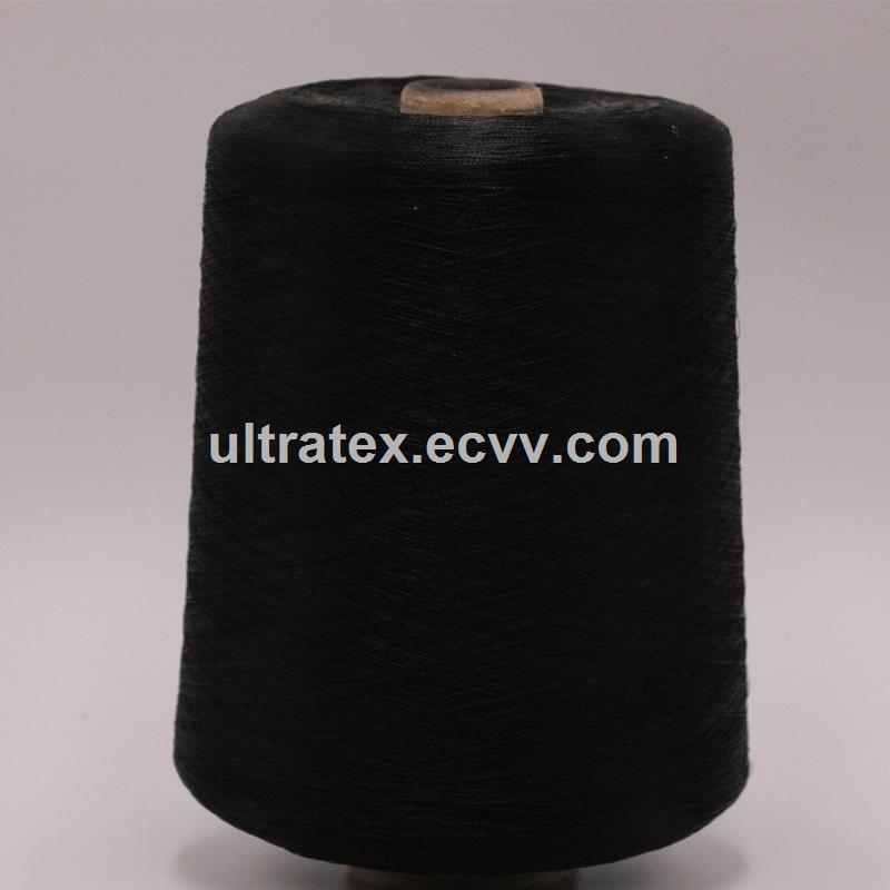 Black Carbon Conductive Nylon Filaments 20d3f Imtermingling with 75D Black FDY Polyester Filaments 2plies Embroidery Th