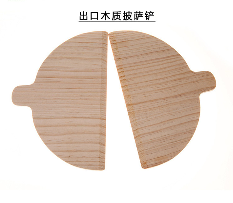 Custom Good Quality Natural Ecofriendly Safety Pine Wood Pizza Peel Semicircle Pizza Shovel