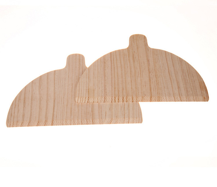Custom Good Quality Natural Ecofriendly Safety Pine Wood Pizza Peel Semicircle Pizza Shovel