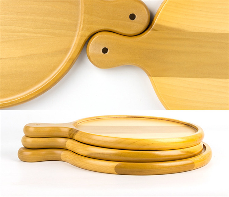 Ecofriendly Nature Safety Handmade Boxwood Pizza Serving Tray Pizza Plate