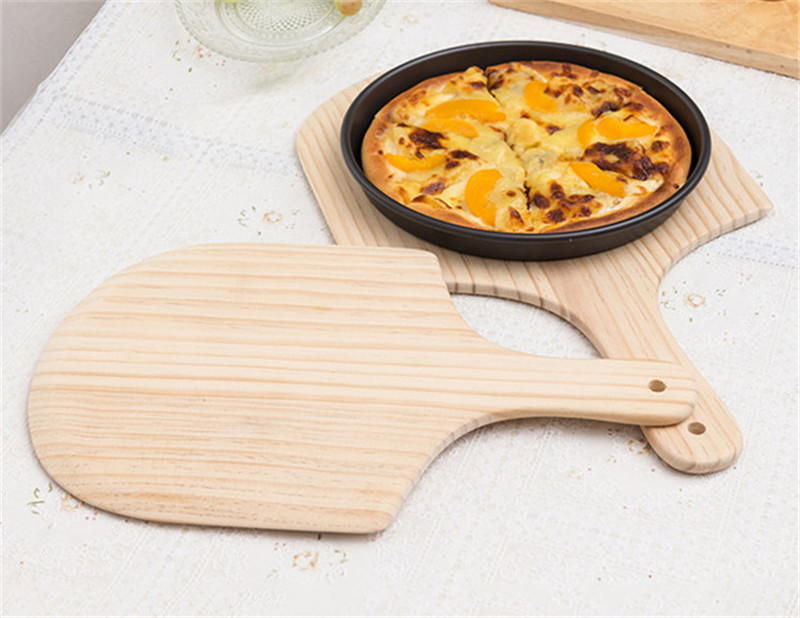 Hot Sell Ecofriendly Nature Safety Handmade Wooden Serving Tray Wooden Pizza Paddle