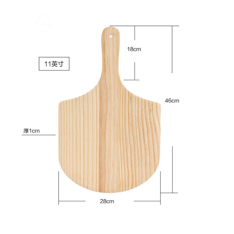 Hot Sell Ecofriendly Nature Safety Handmade Wooden Serving Tray Wooden Pizza Paddle