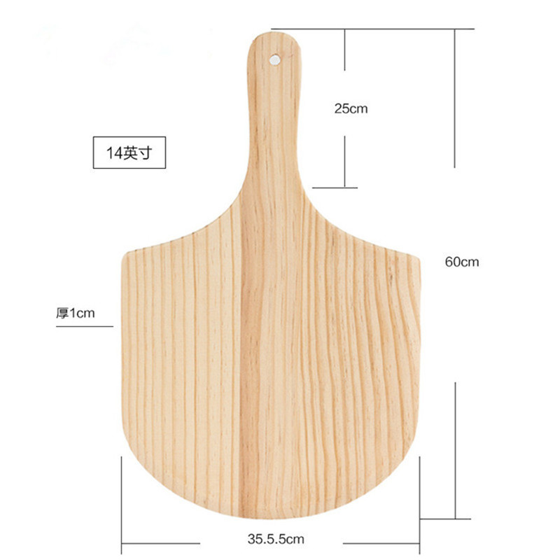 Hot Sell Ecofriendly Nature Safety Handmade Wooden Serving Tray Wooden Pizza Paddle