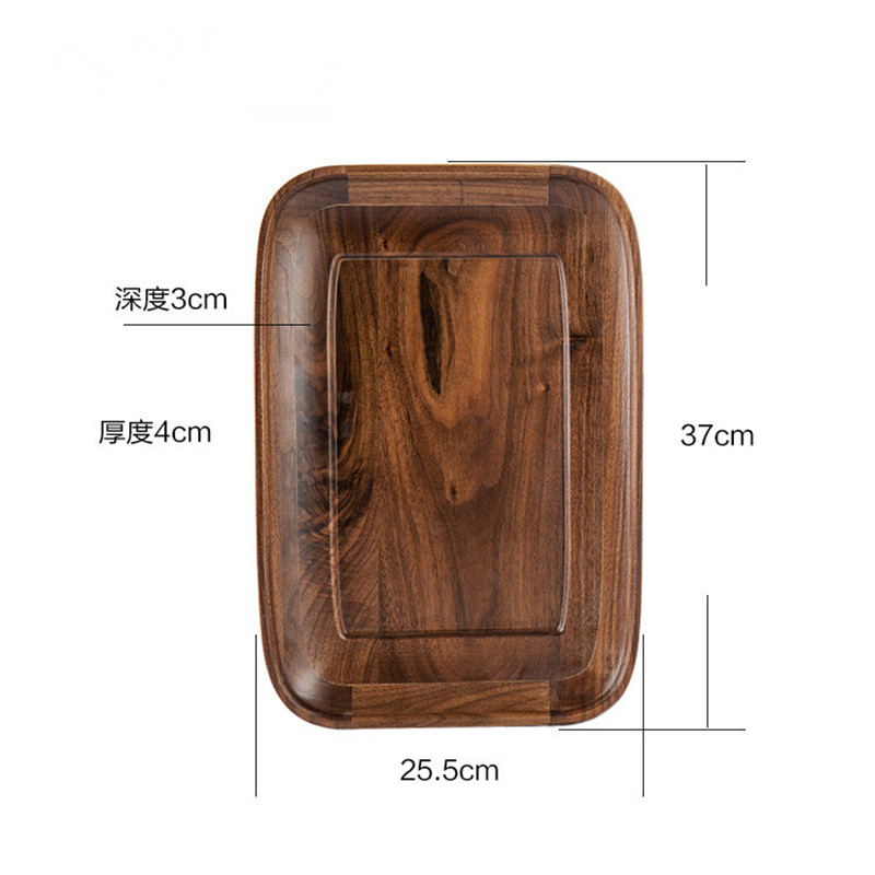 New Style Ecofriendly Nature Safety Handmade Japanese Wood ServingTray