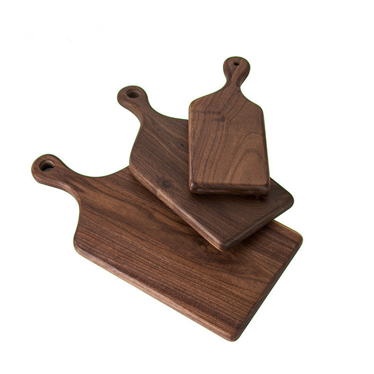 Hot Selling Ecofriendly Natural Safety Handmade Black Walnut Wooden Sushi Food Serving Tray