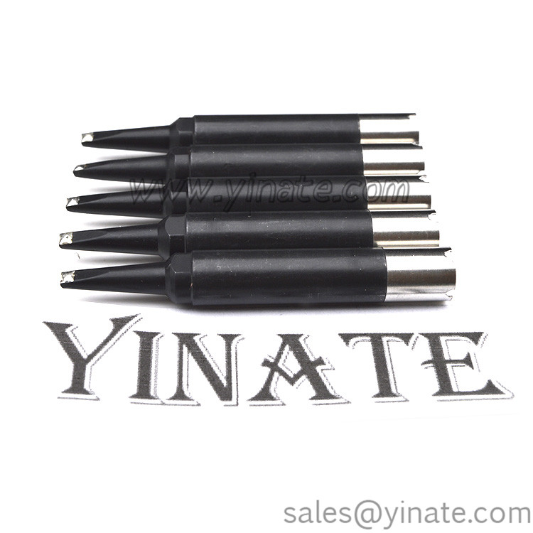 Black Chromium Lead Free Japan Unix Cross Bit P12DVAP P13DVAP P16DVAP Robotic Soldering Iron Tips Unix Soldering Heads